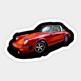 Porsche targa art Sticker